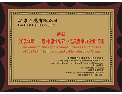 صناعة الكابلات في الصين هي أكثر الشركات قدرة على المنافسة وهي 10 شركات